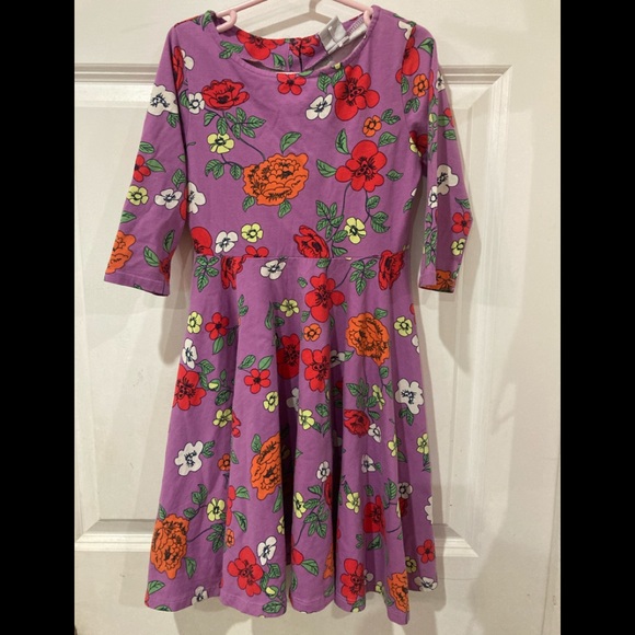 Polarn O. Pyret Other - Polarn O Pyret Purple dress with flowers size 6-8